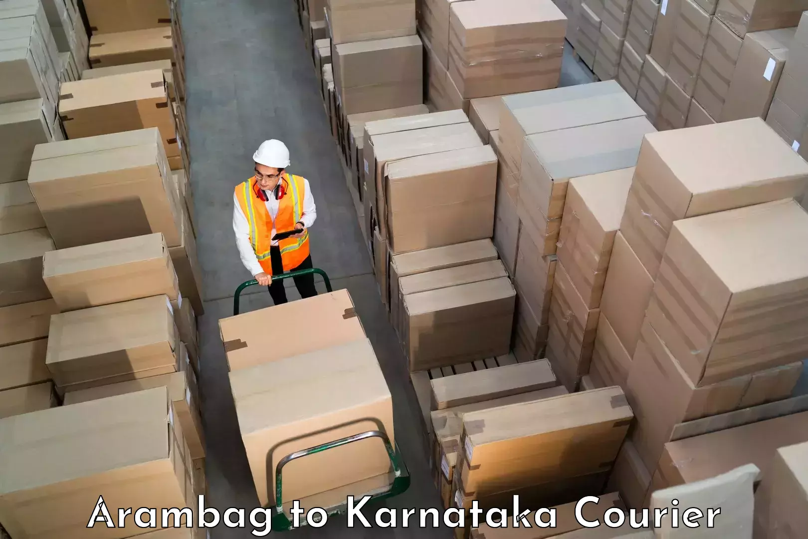 Pharmaceutical courier in Arambag to Karnataka