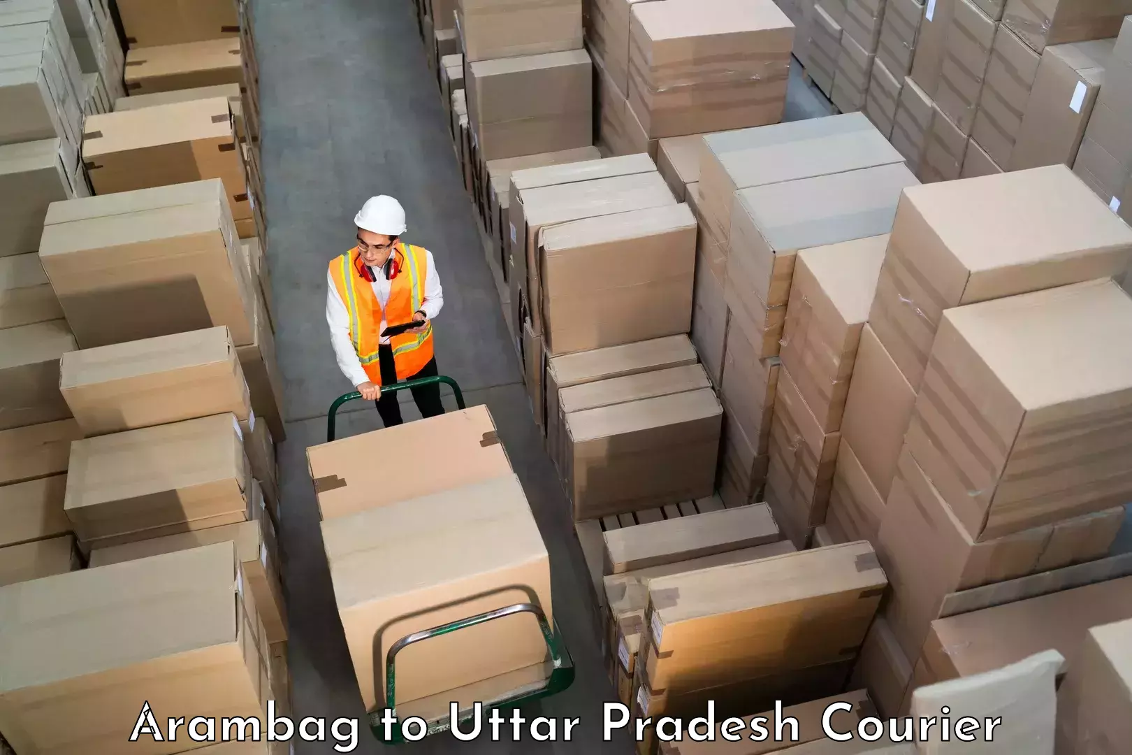 Affordable shipping solutions in Arambag to Uttar Pradesh