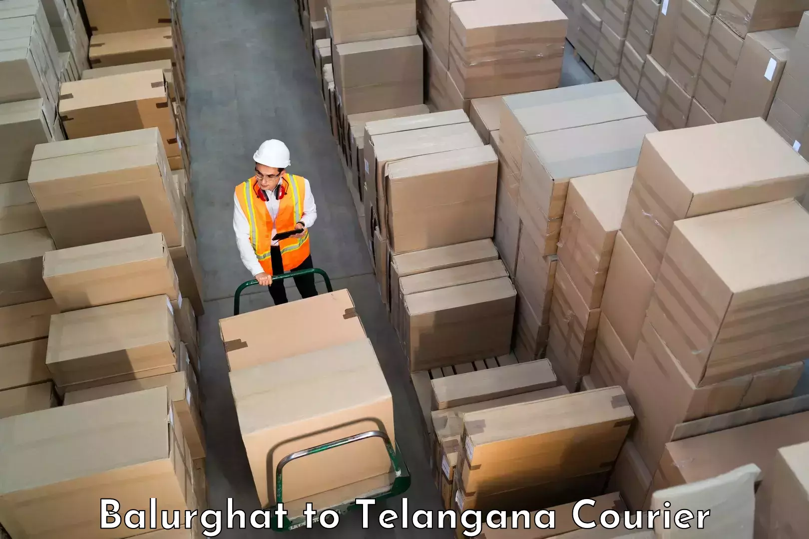 Customizable shipping options Balurghat to Telangana