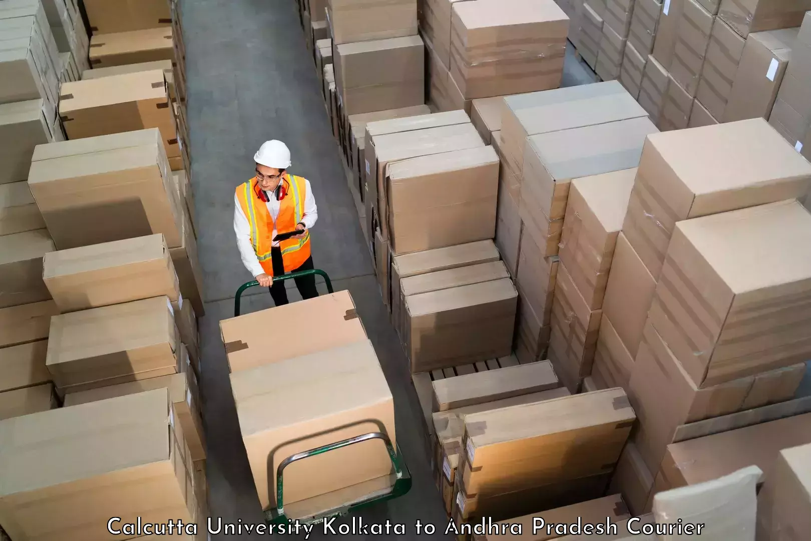 On-time shipping guarantee Calcutta University Kolkata to Visakhapatnam Port