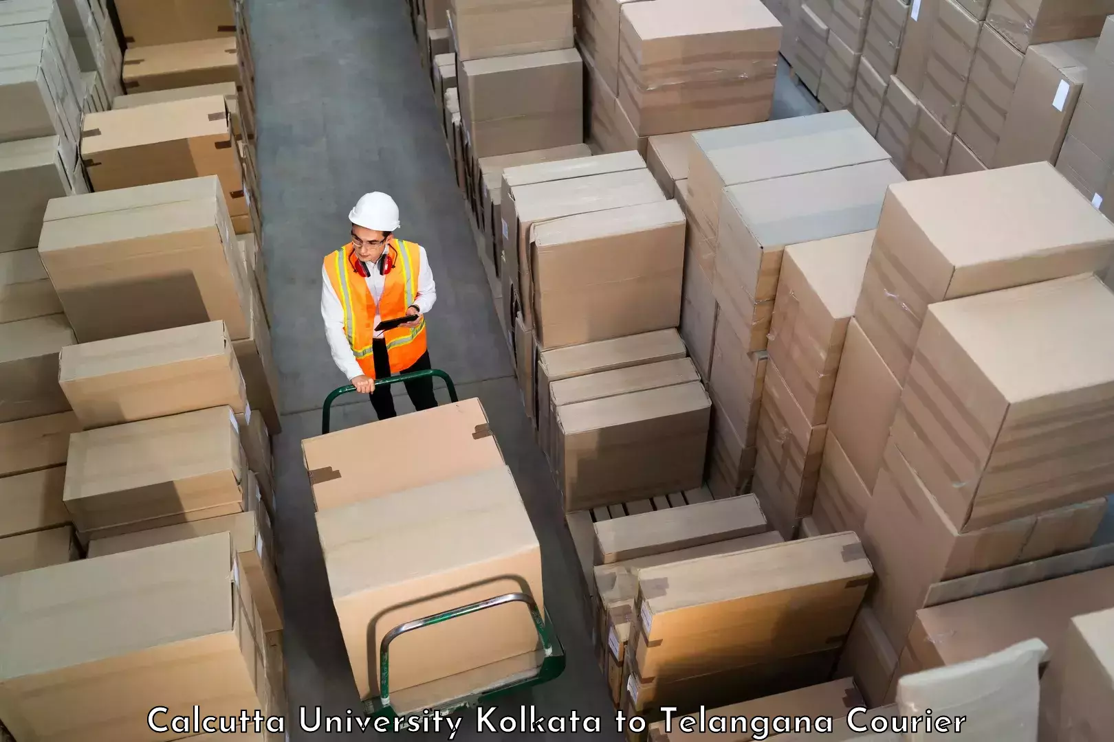 Dynamic parcel delivery Calcutta University Kolkata to Aswaraopeta