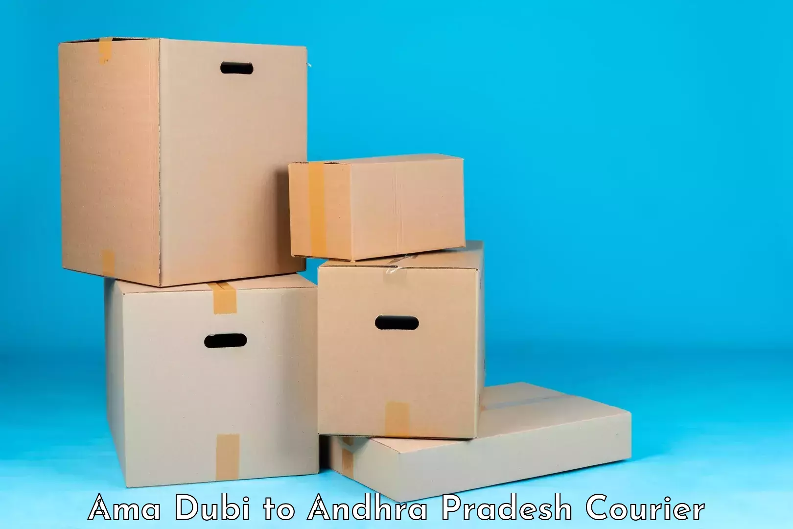 Smart parcel delivery in Ama Dubi to Narasaraopet