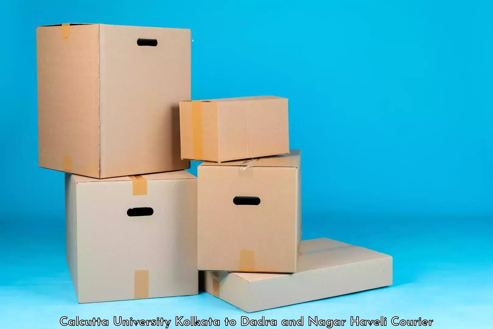 Custom shipping services Calcutta University Kolkata to Silvassa