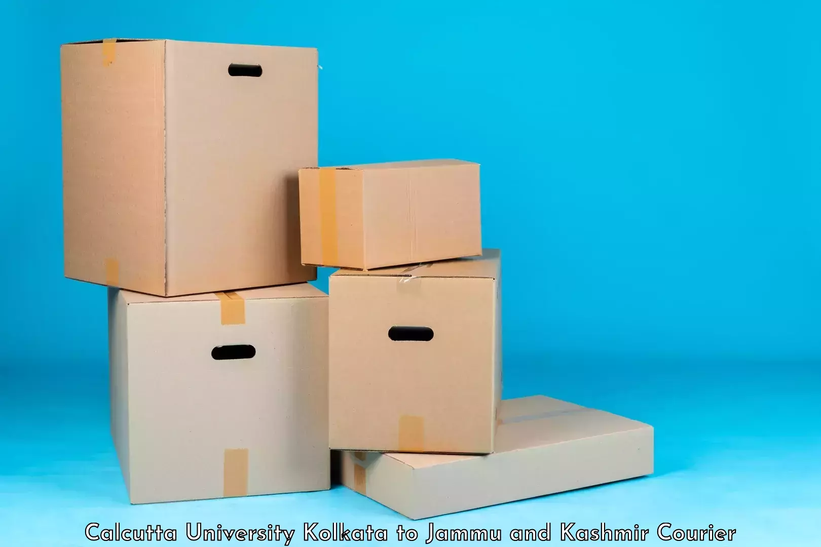 Reliable courier services Calcutta University Kolkata to Akhnoor