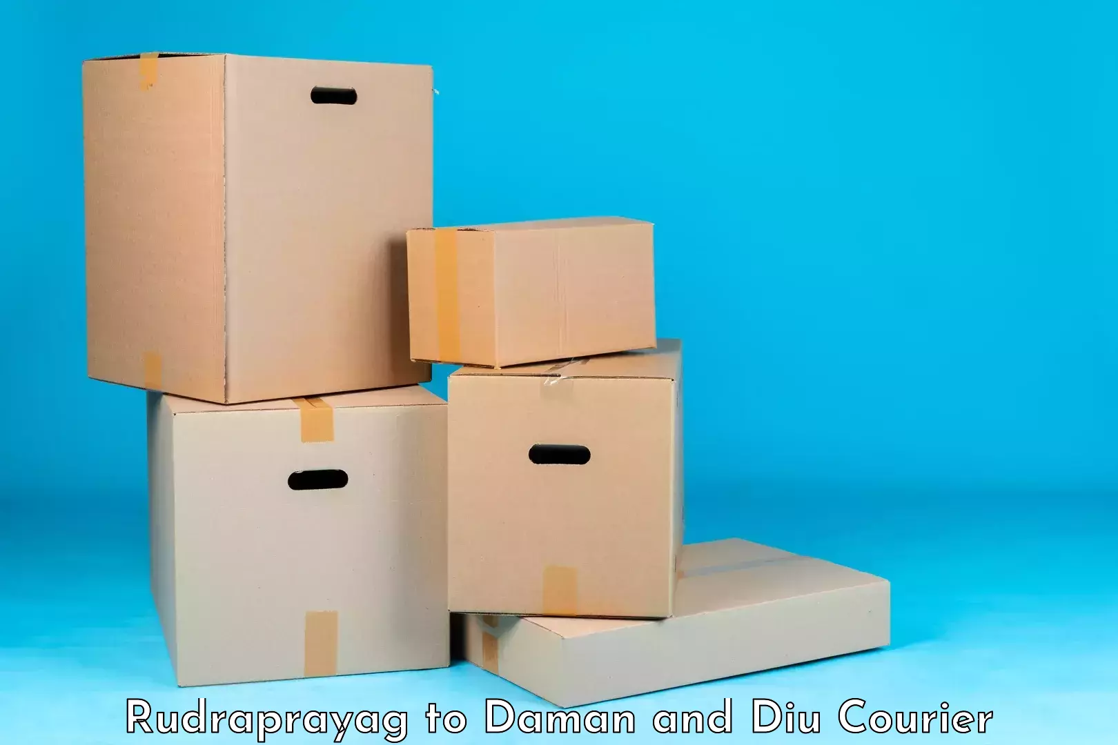 Cost-effective courier solutions Rudraprayag to Daman and Diu