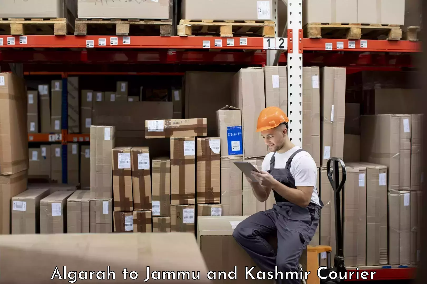 Custom courier packages Algarah to Jammu and Kashmir