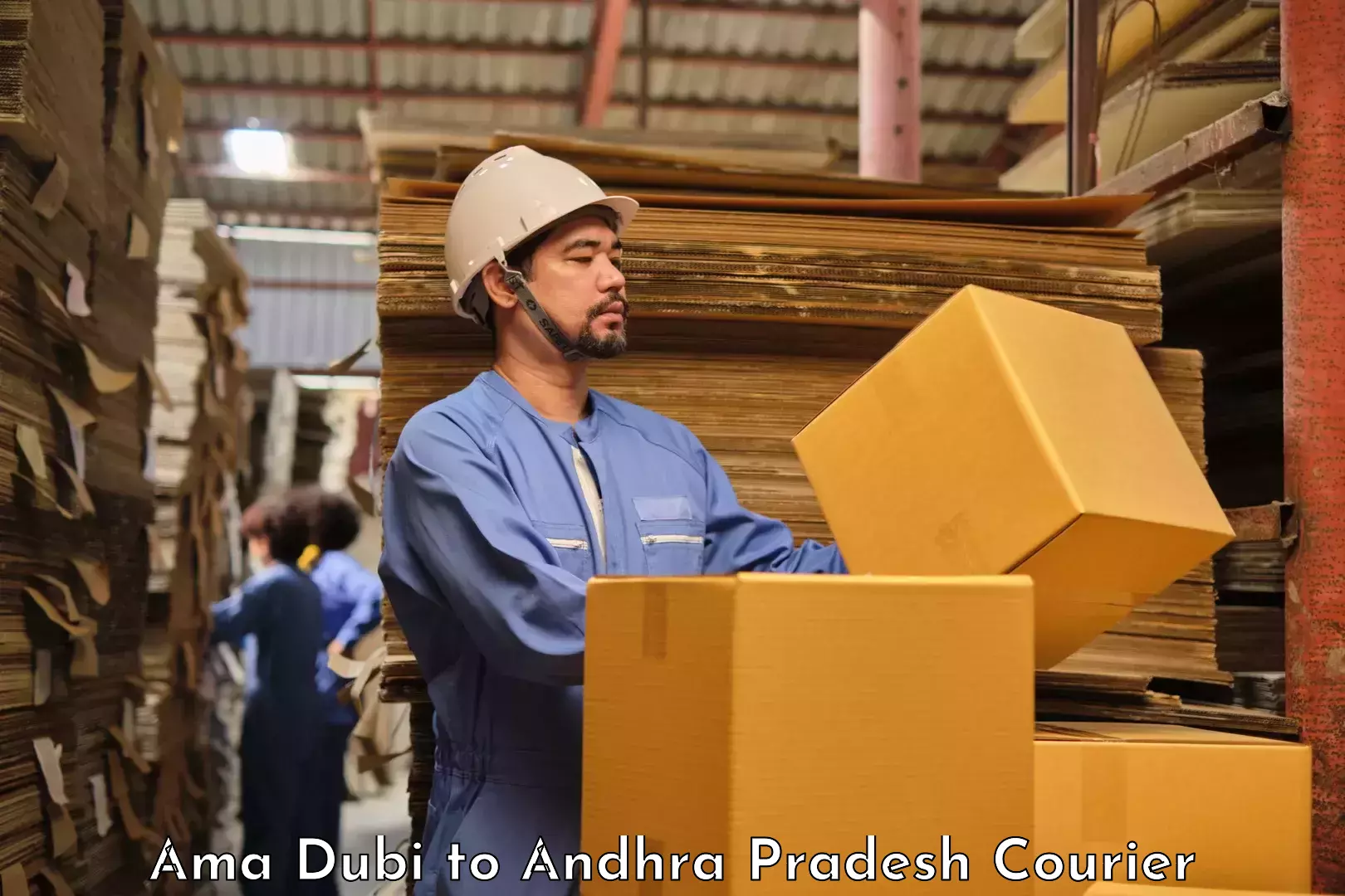 High value parcel delivery Ama Dubi to Ramachandrapuram