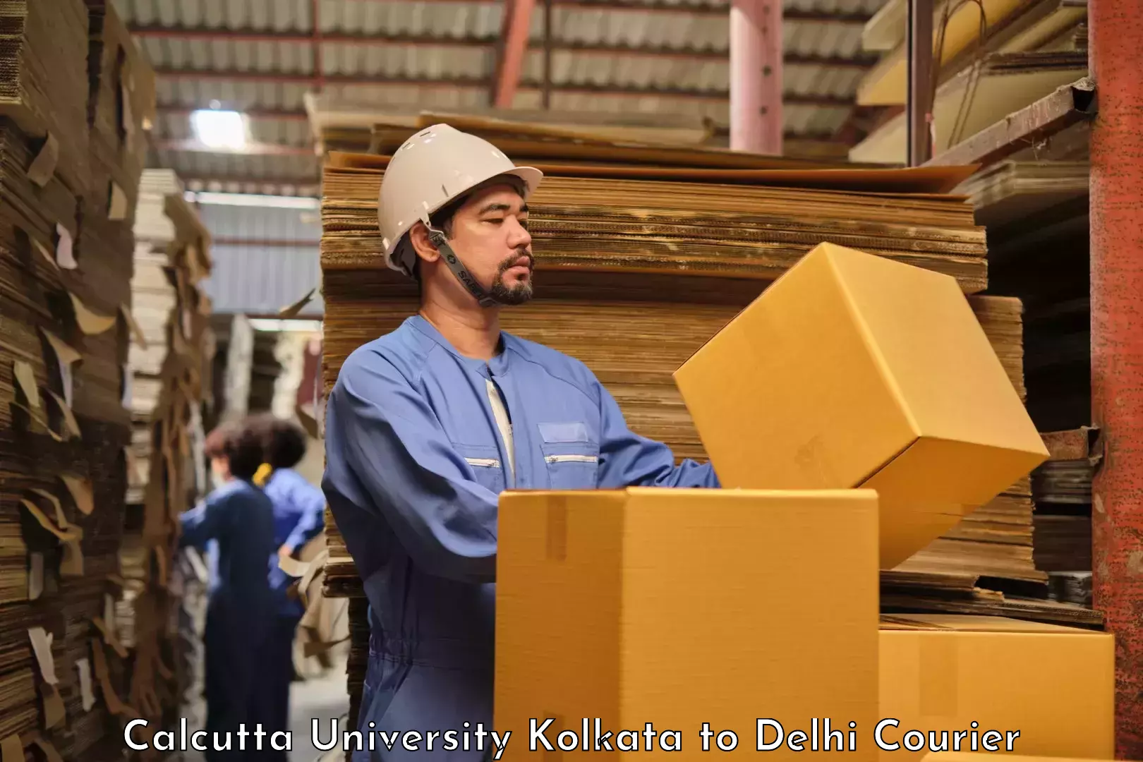 Large-scale shipping solutions Calcutta University Kolkata to Delhi