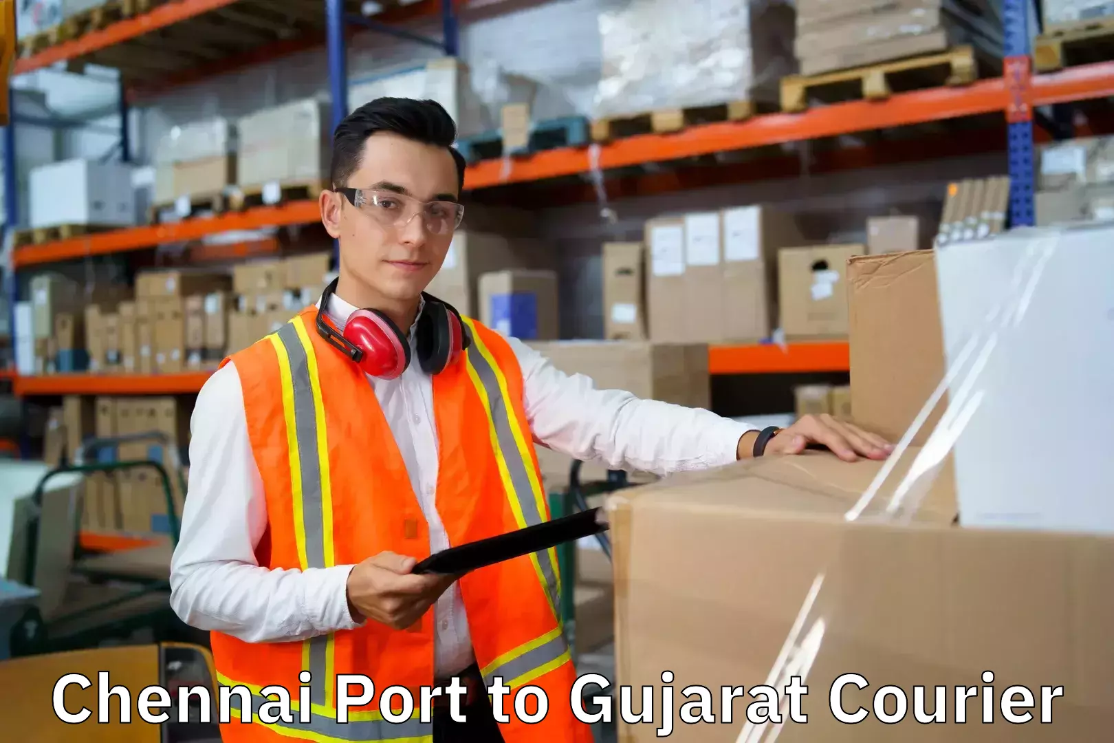 Household goods shipping in Chennai Port to Gujarat