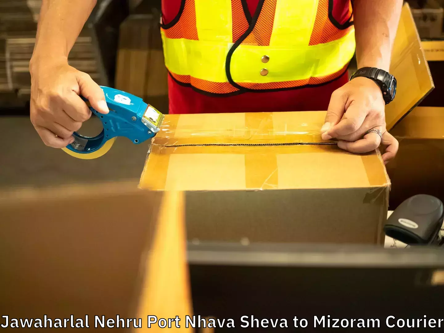 Full-service furniture transport Jawaharlal Nehru Port Nhava Sheva to Hnahthial