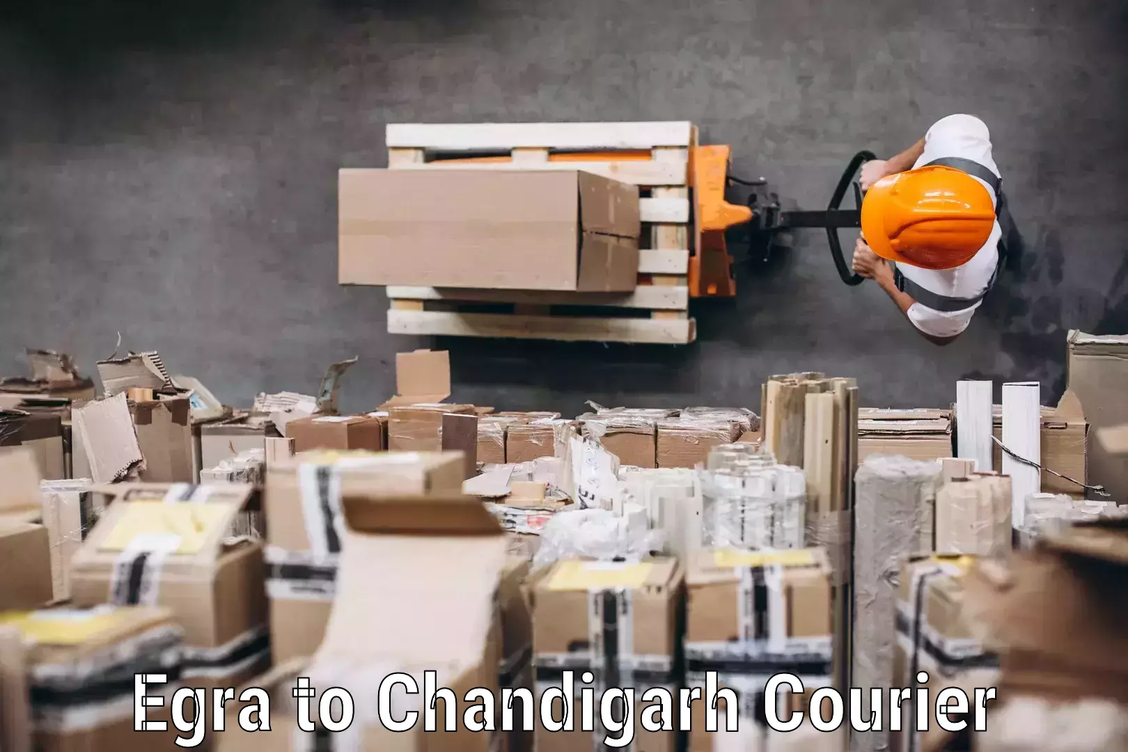 Luggage shipping management Egra to Chandigarh