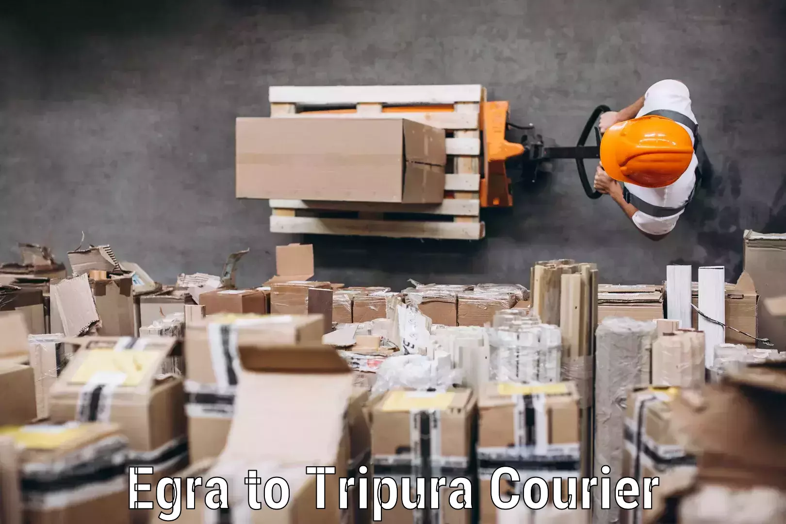 Baggage courier FAQs Egra to Teliamura