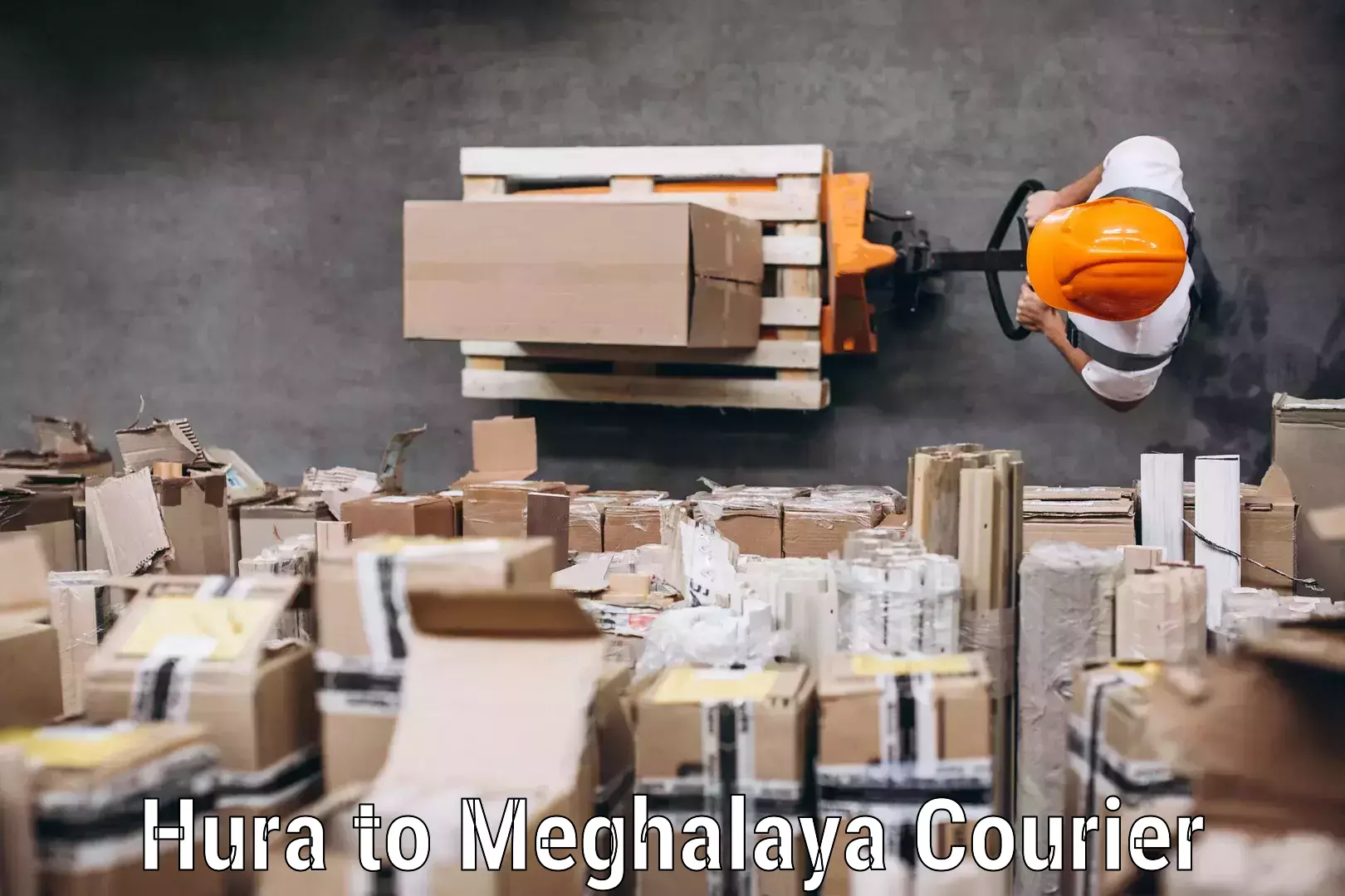 Baggage transport network Hura to Meghalaya