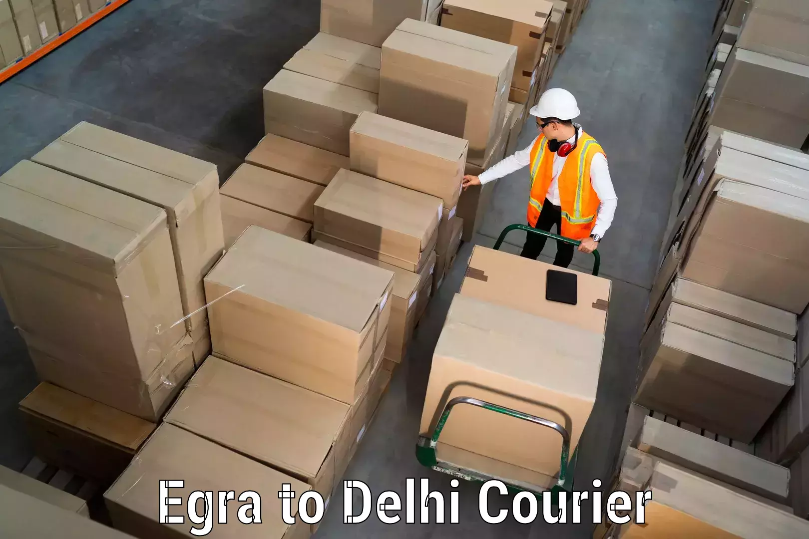 Baggage courier pricing Egra to Delhi Technological University DTU