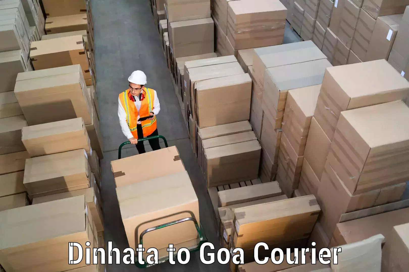 Scheduled baggage courier Dinhata to Bicholim