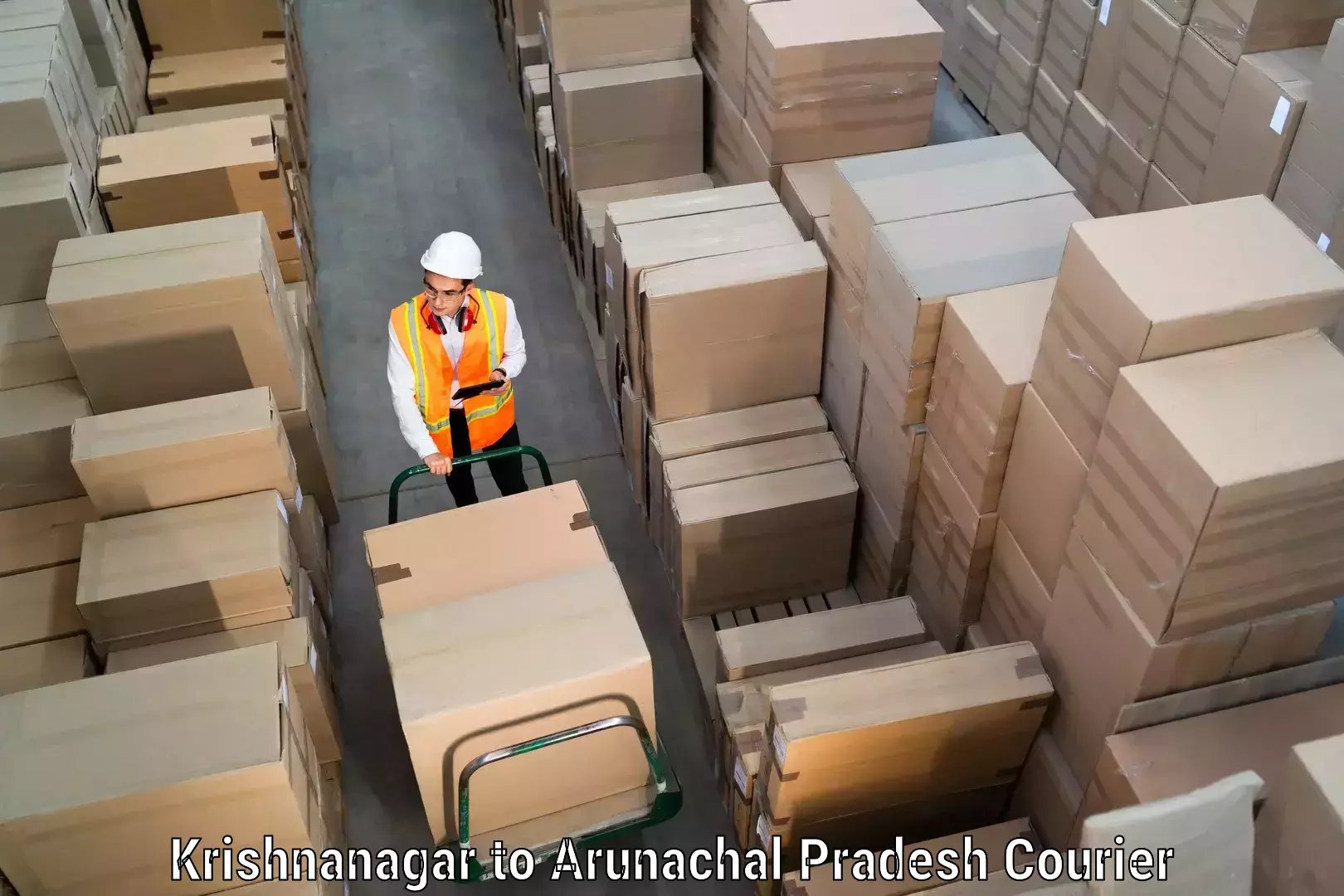 Scheduled baggage courier in Krishnanagar to Khonsa