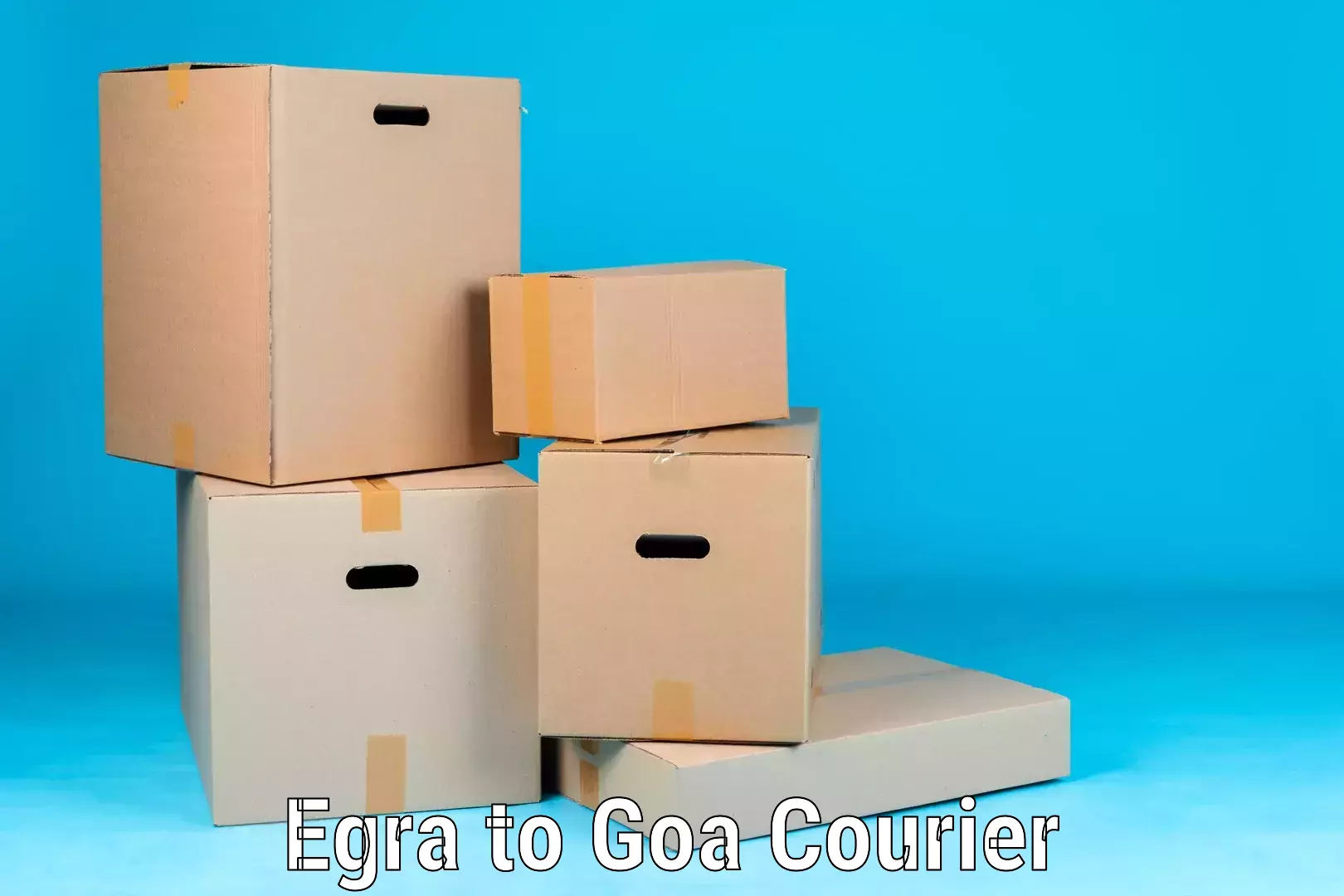 Luggage shipping estimate Egra to Panaji