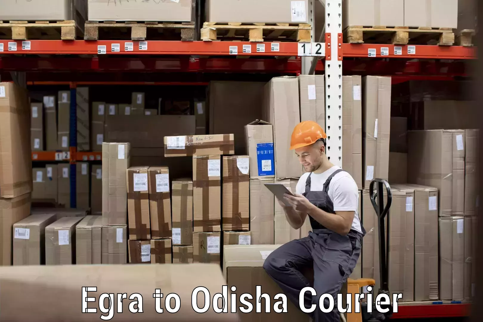 Baggage shipping rates calculator Egra to Siksha O Anusandhan Bhubaneswar