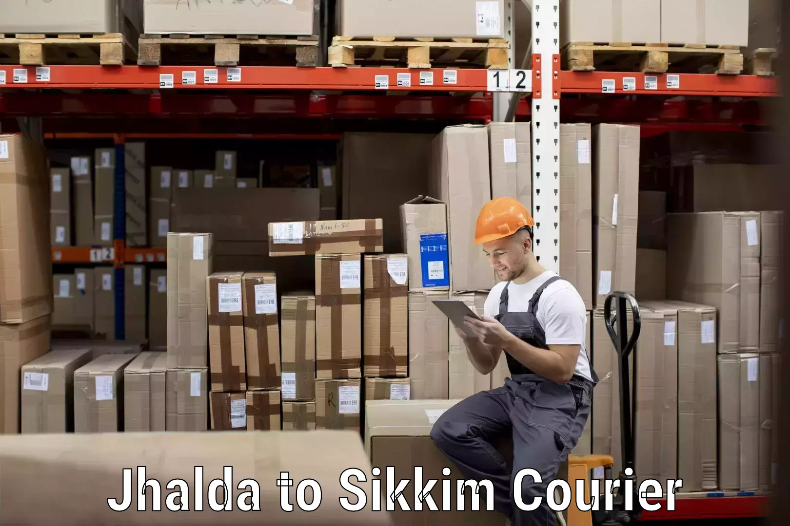 Streamlined baggage courier Jhalda to North Sikkim