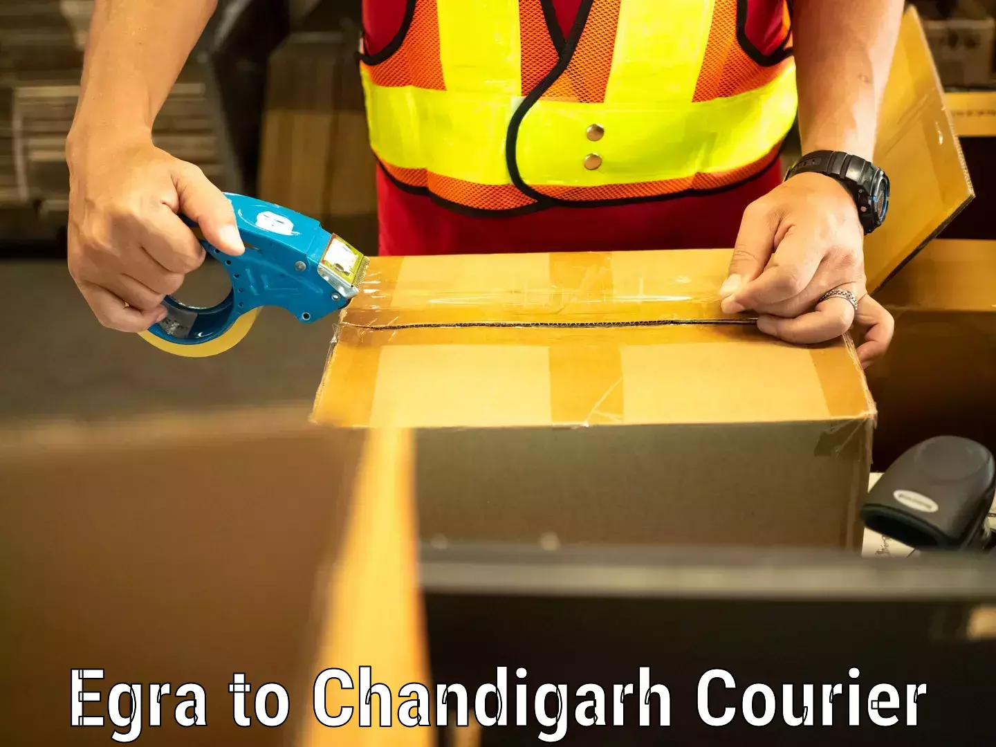 Luggage delivery rates Egra to Panjab University Chandigarh