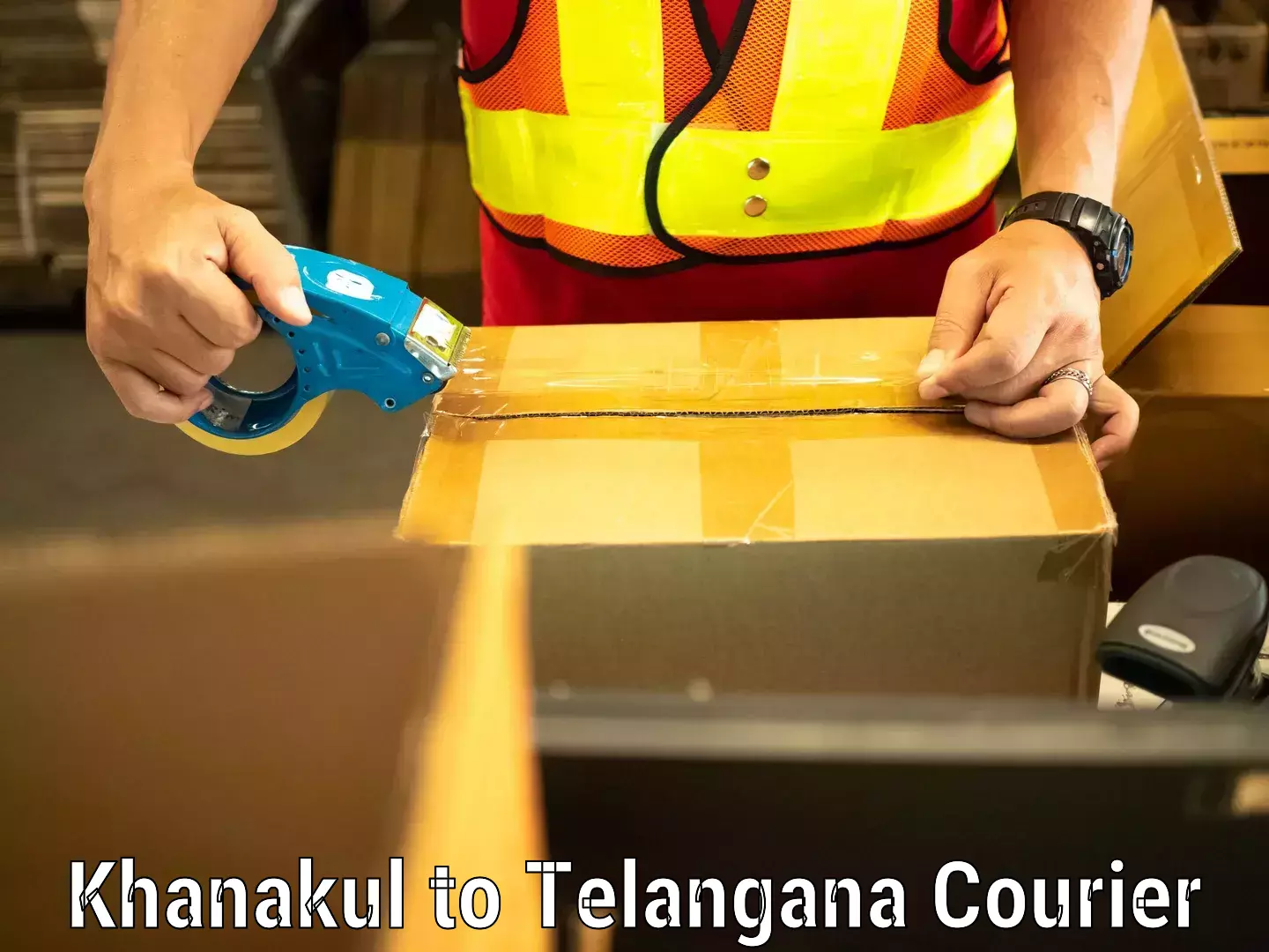 Baggage courier logistics Khanakul to Gadwal