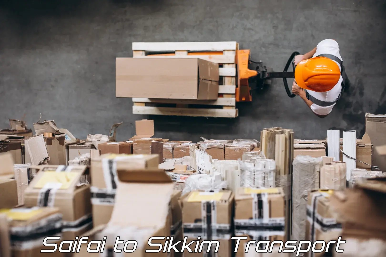 International cargo transportation services in Saifai to Sikkim