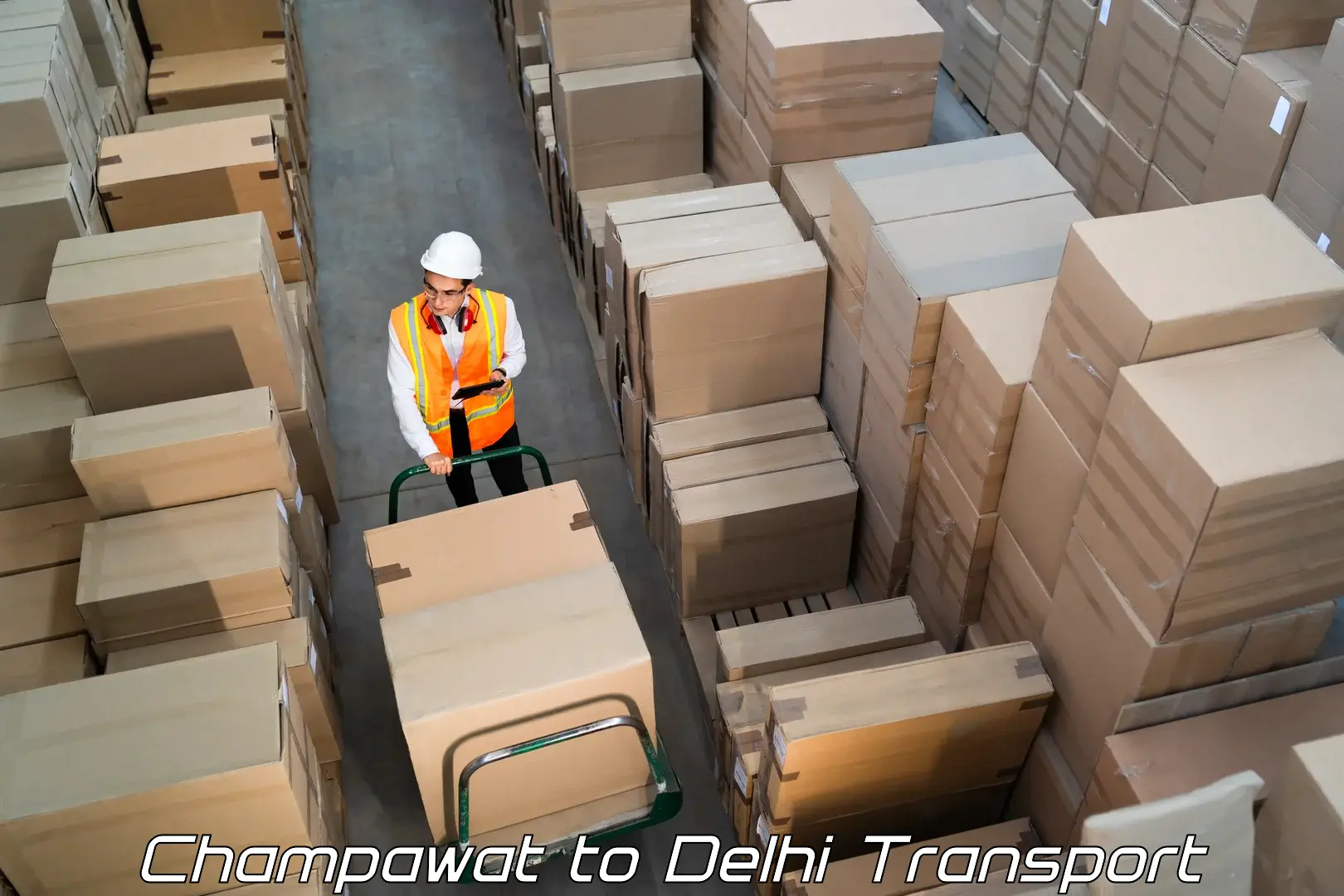 Cargo transportation services Champawat to Krishna Nagar