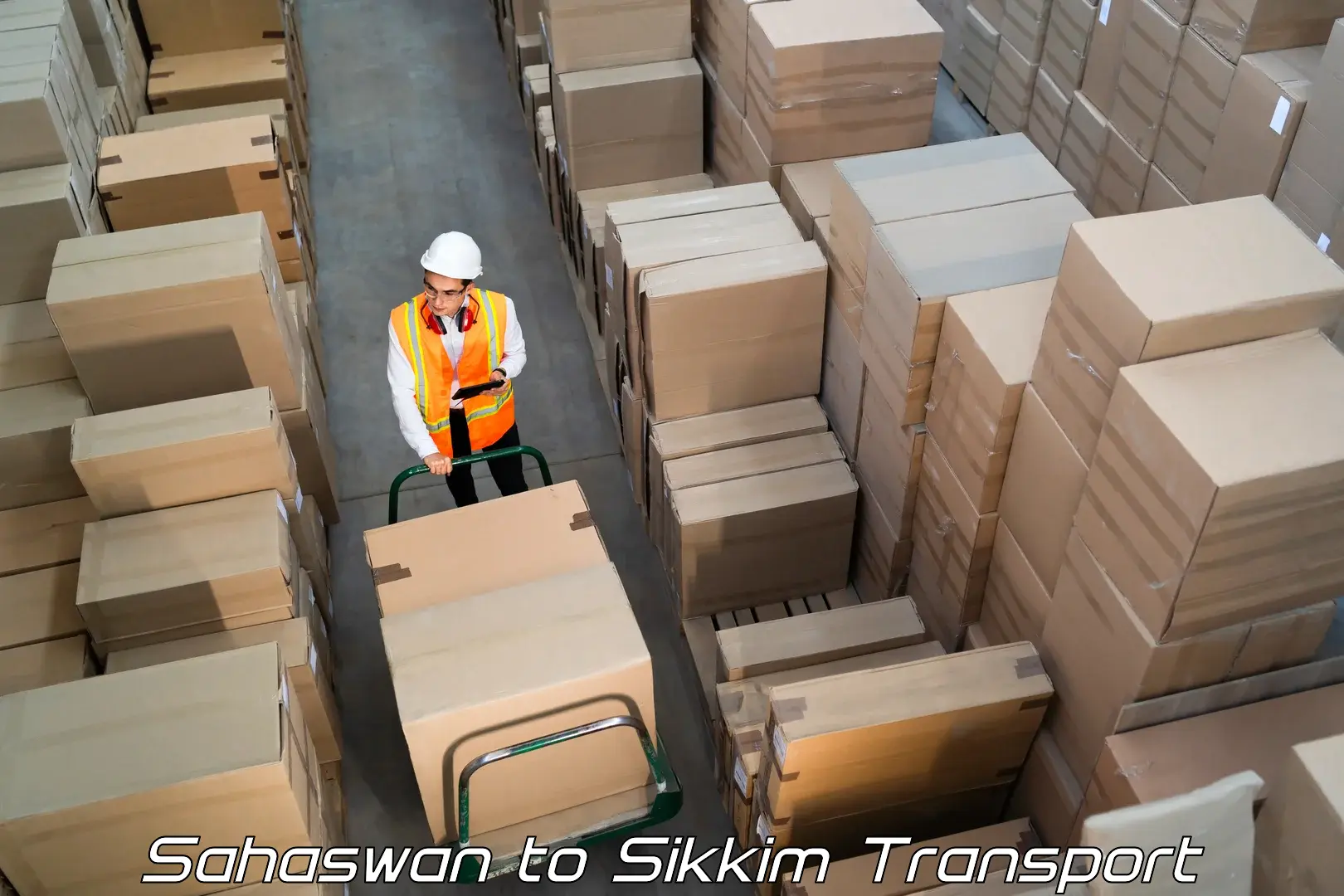 India truck logistics services Sahaswan to Sikkim