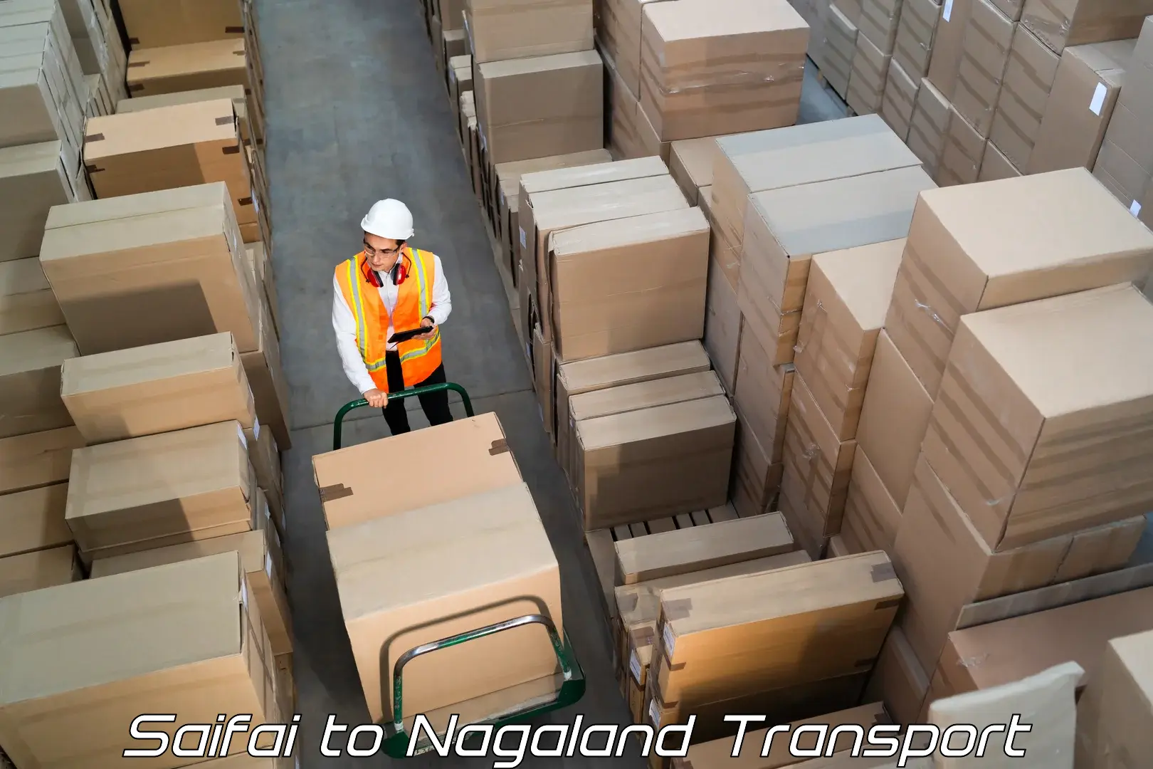 Logistics transportation services Saifai to Wokha
