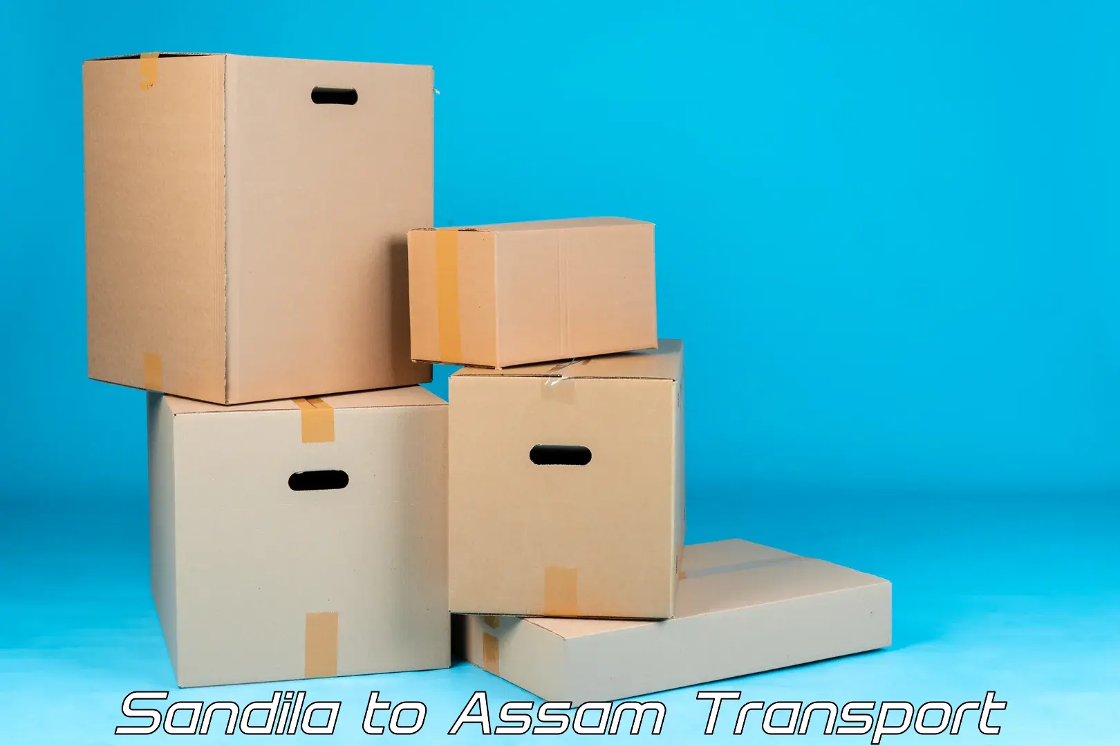Two wheeler parcel service Sandila to Amoni