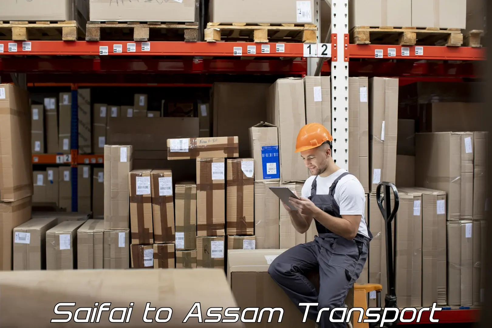 Bike shipping service Saifai to Assam