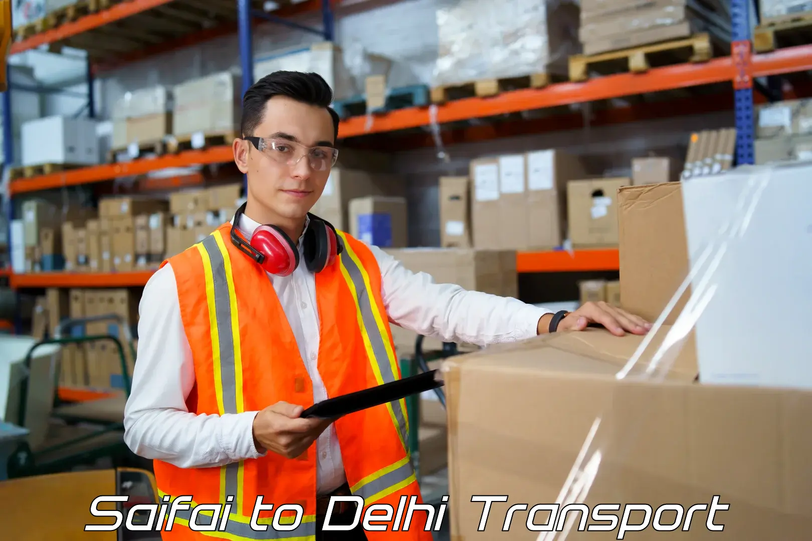 Air freight transport services Saifai to Delhi
