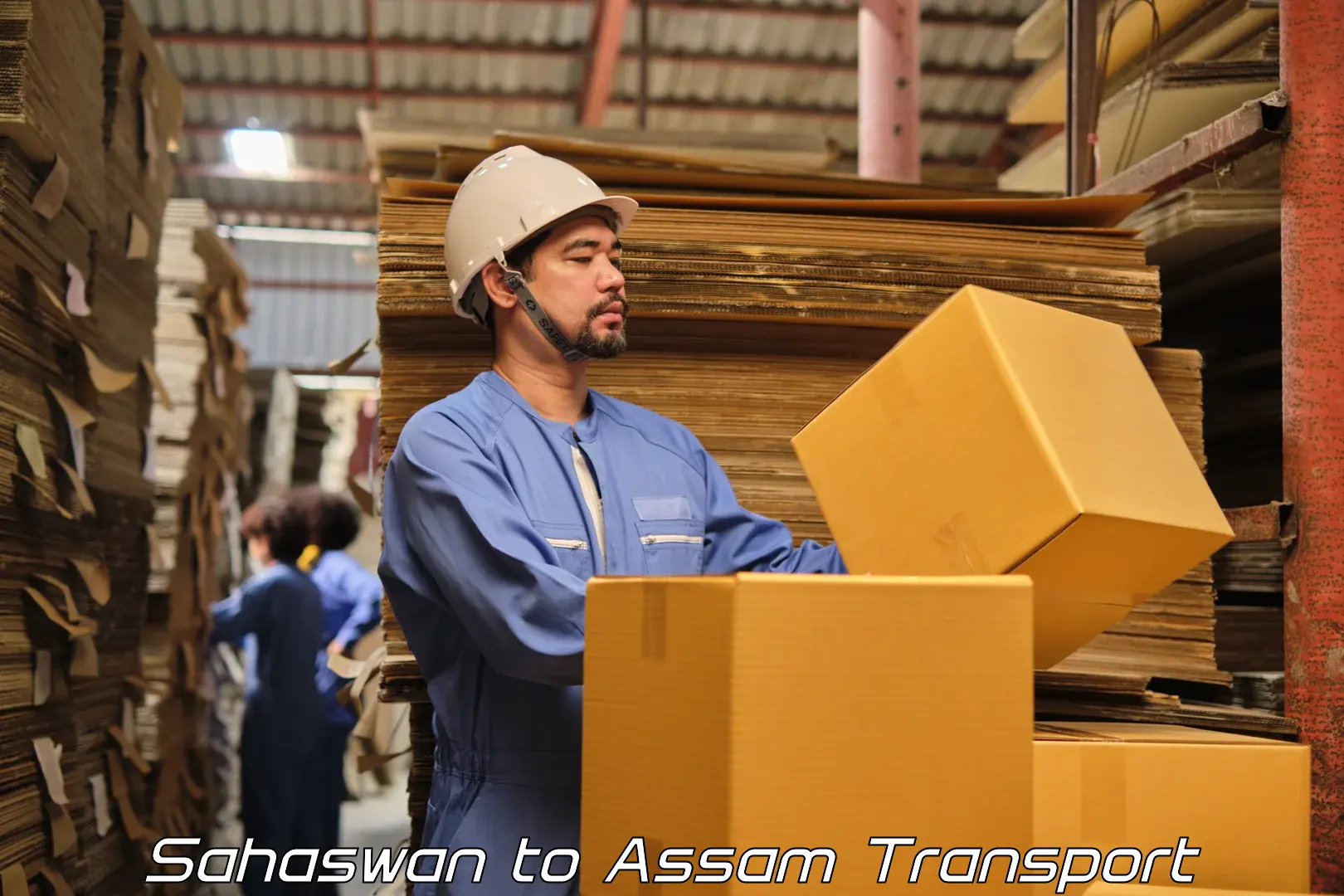 Furniture transport service Sahaswan to Hojai