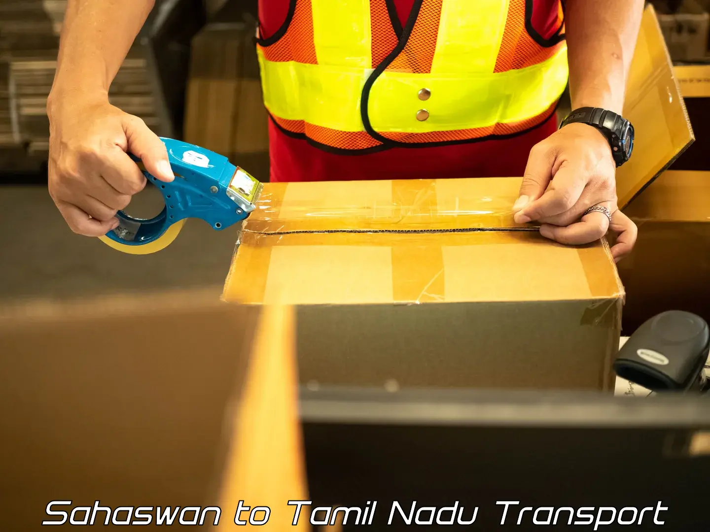 Container transport service Sahaswan to Chennai Port